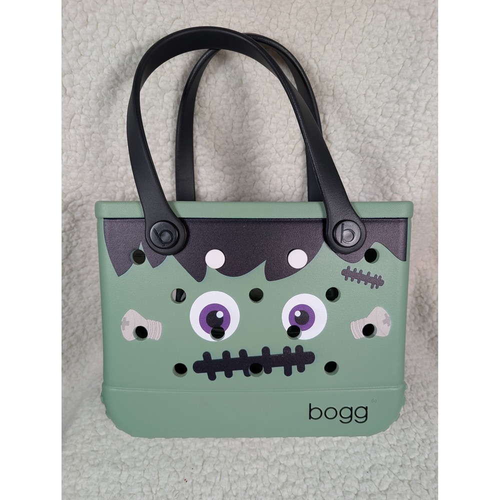 Bogg Bag Bitty Frankenstein Halloween Monster Green Tote Bag NWT